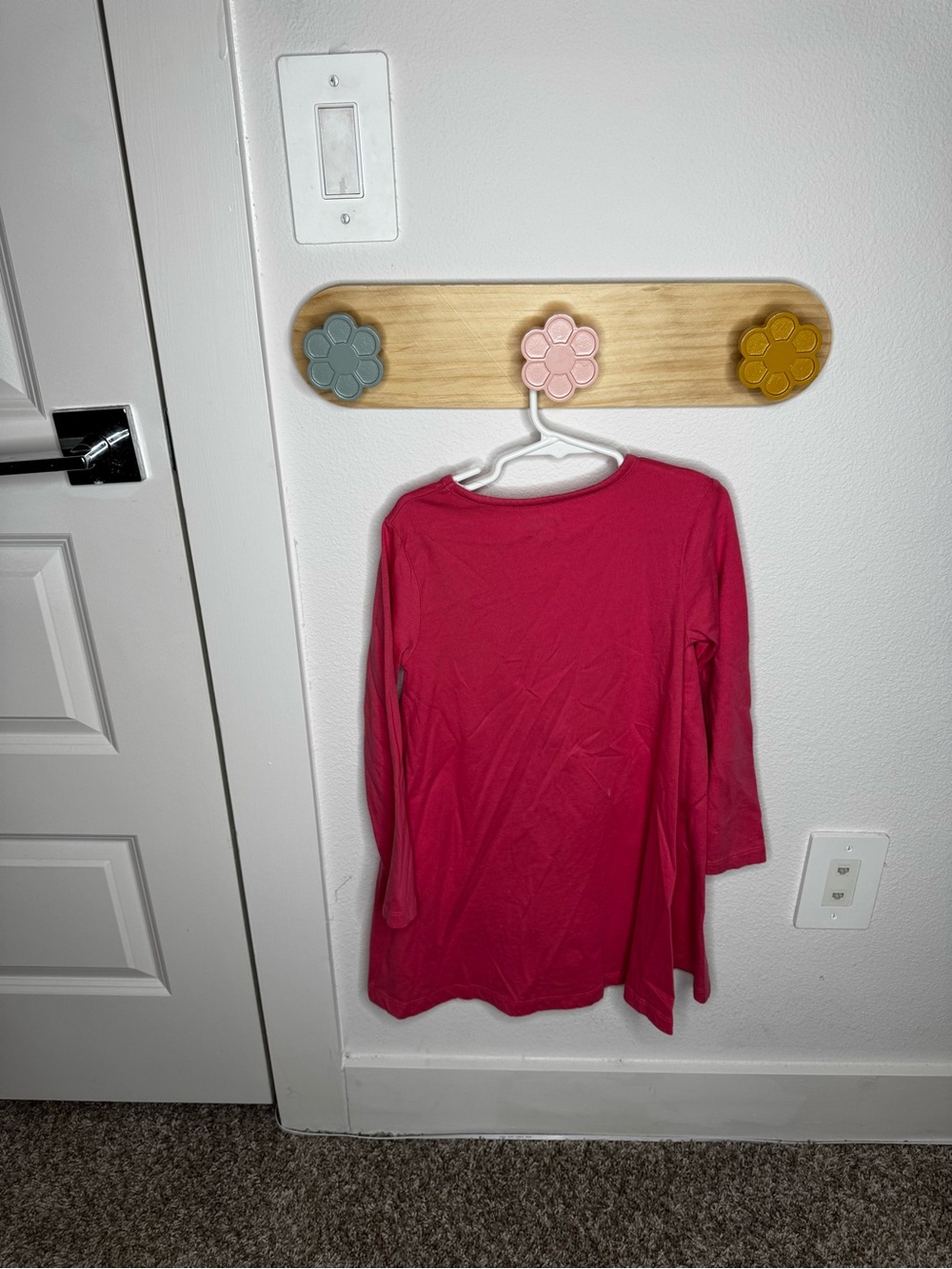 Mini Boden Hot Pink Unicorn Butterfly Long Sleeve Dress - Picture 4 of 5
